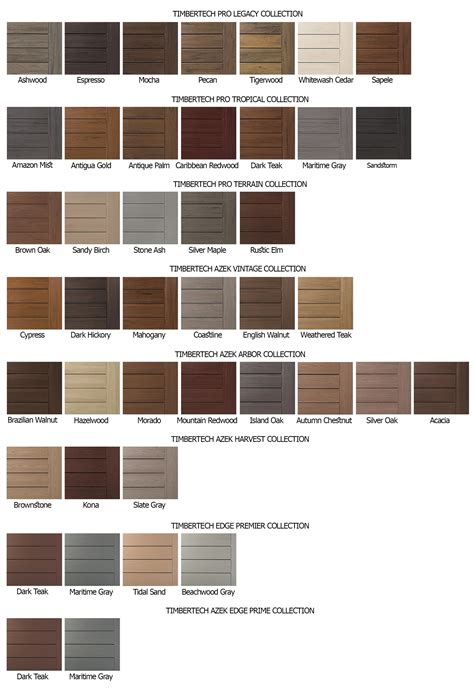 timbertech colors