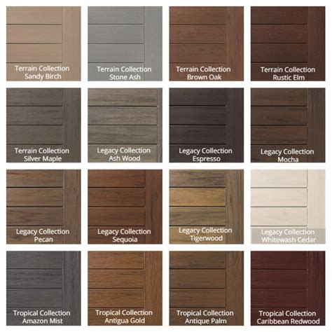 timbertech decking colors