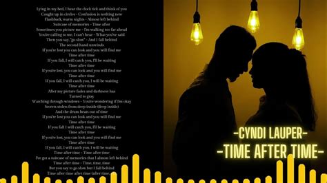 Time After Time Lyrics