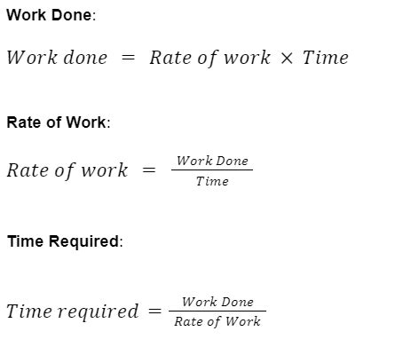 Time And Work Formula