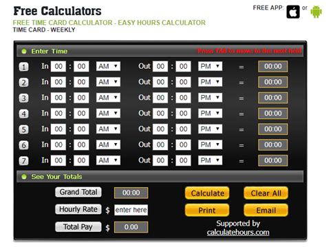 Time Calculator Timesheet   Time Card Calculator Timesheet Calculator Hours Calculator - Time Calculator Timesheet