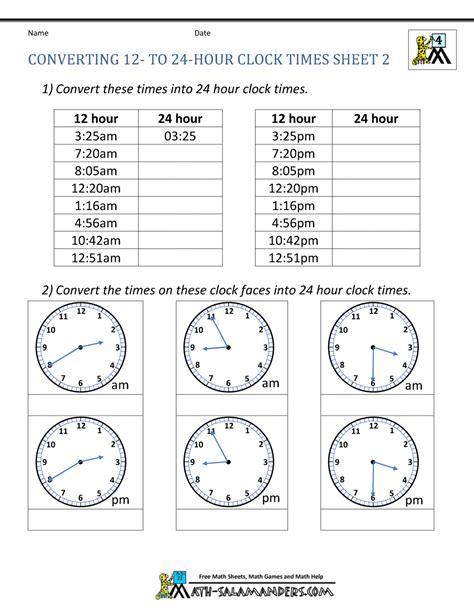 Time Conversions Worksheet   Worksheet On Conversion Of Time Convert Into Hours - Time Conversions Worksheet