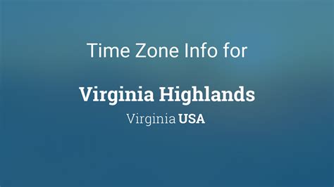 time difference in virginia