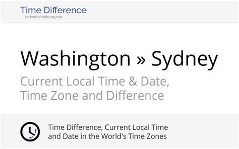 time difference washington
