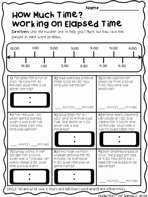 time elapsed worksheets 3rd grade