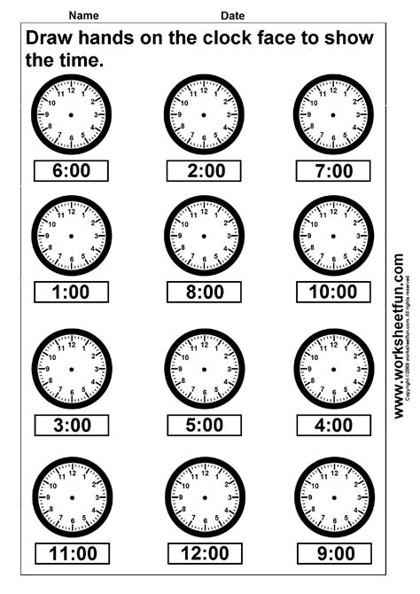 Time Printable Clock Face 4 Worksheets Free Printable Printable Clock Face Without Hands Worksheet - Printable Clock Face Without Hands Worksheet
