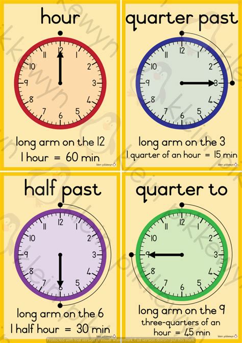 Time Quarter Past Quarter To Esl Kids Lesson Quarter To And Quarter Past - Quarter To And Quarter Past