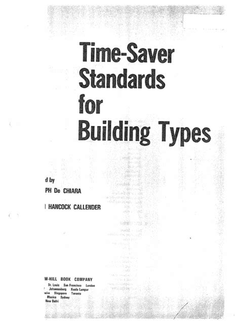 Time Saver Standards Building Types Scribd