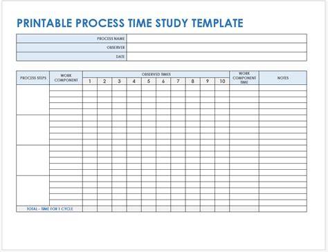 time study form excel