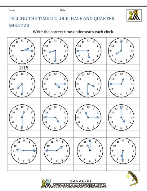 Time Worksheets Grade 2 Free Printable Pdfs Cuemath Second Grade Time Worksheet - Second Grade Time Worksheet