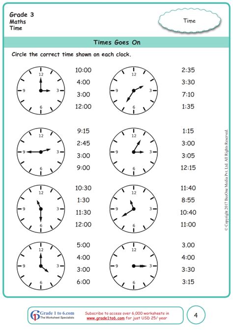 Time Worksheets Grade 3 Free Printable Pdfs Cuemath Time Worksheets Grade 3 - Time Worksheets Grade 3