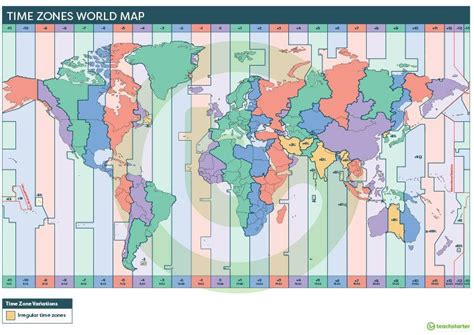 Time Zones World Map Teach Starter Time Zone Worksheet Printables - Time Zone Worksheet Printables