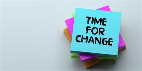 time for change
