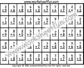Timed Addition Drill 50 Problems Two Worksheets Timed Math Drills Addition - Timed Math-drills Addition