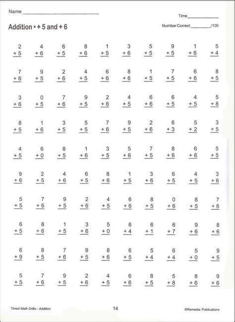 Timed Math Drills Addition And Subtraction   2nd Grade Addition And Subtraction Worksheets - Timed Math Drills Addition And Subtraction