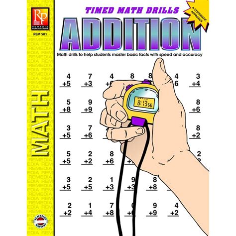 Timed Math Drills Addition Rem501 5 Minute Addition Drill - 5 Minute Addition Drill