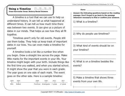 Timeline Worksheets 2nd Grade   Reading And Constructing Timelines Worksheets Teach Starter - Timeline Worksheets 2nd Grade
