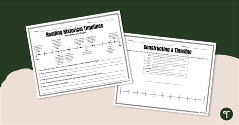 Timelines Teaching Resources Teach Starter 2nd Grade Timeline Worksheet - 2nd Grade Timeline Worksheet