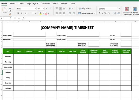 Timesheet In Excel Template Business Time Line Worksheet - Time Line Worksheet