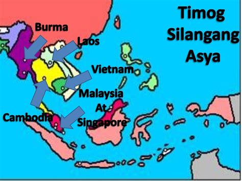 Timog Silangang Asya Map