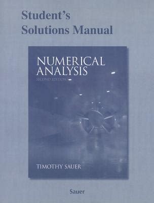 Full Download Timothy Sauer Numerical Analysis Solutions File Type Pdf 