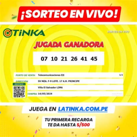 tinka sorteo hoy!