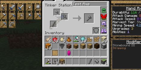Tinkers Construct Sharpness