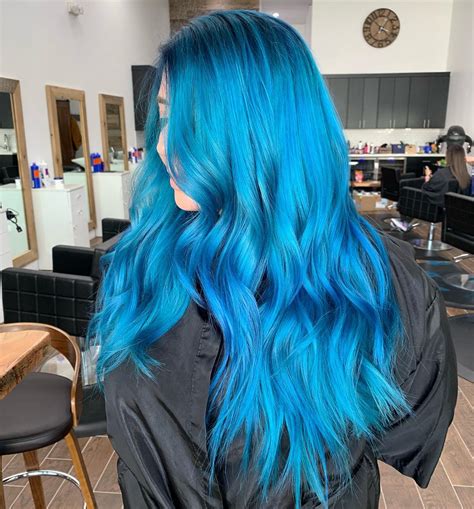 tinta de cabelo azul