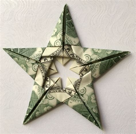 Tiny 3d Origami Money Star