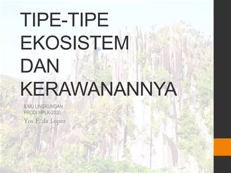 Tipe Tipe Ekosistem