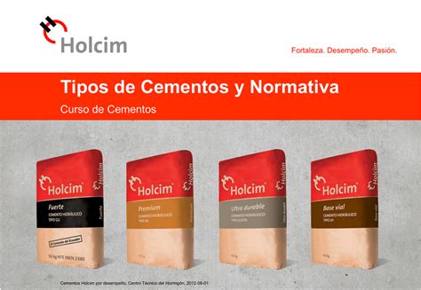Tipos De Cemento