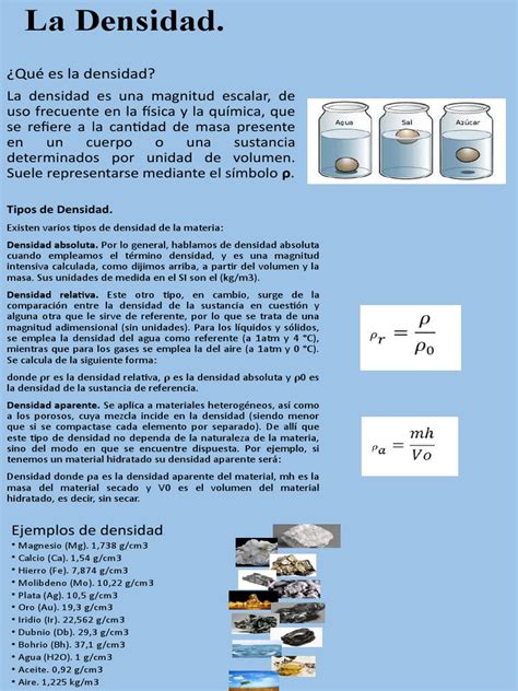 Tipos De Densidad