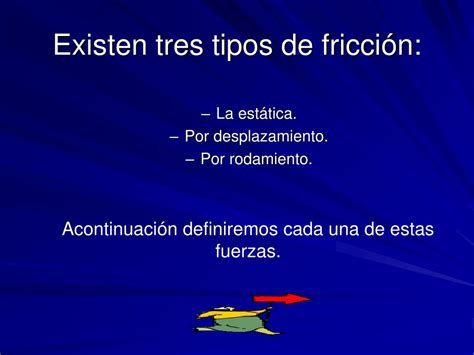 Tipos De Friccion