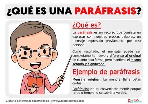 Tipos De Paráfrasis