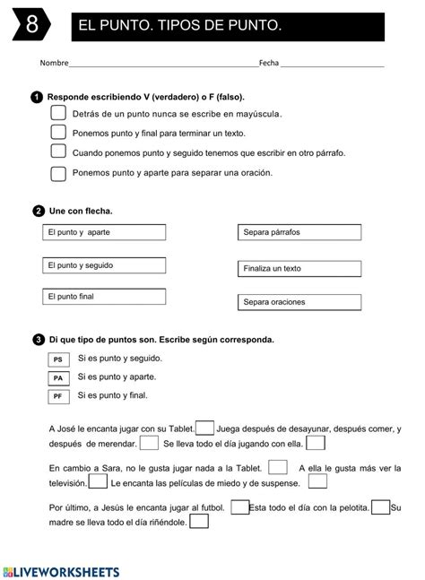 tipos de punto