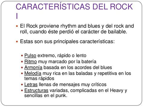 Tipos De Rock