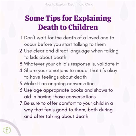 Tips For Explaining Death To Children Liana Lowenstein