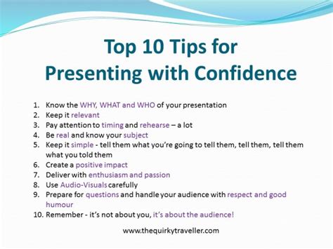 tips for presenting in class