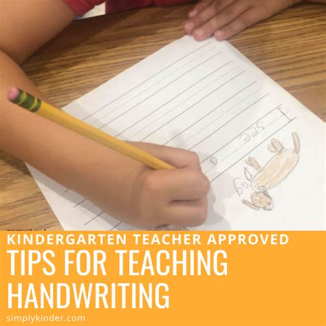 Tips For Teaching Handwriting Simply Kinder Teaching Handwriting To Kindergarten - Teaching Handwriting To Kindergarten