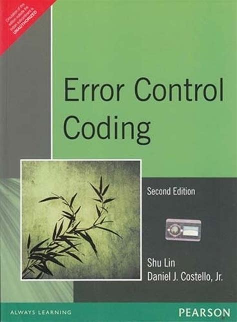 Title Error Control Coding 2nd Edition
