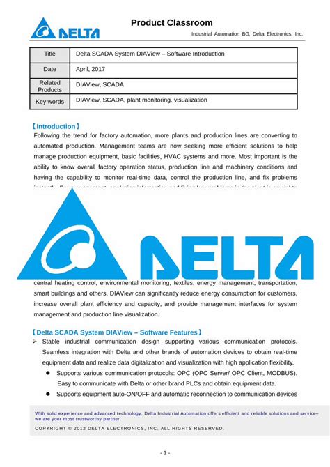 Download Title Delta Scada System Diaview Software Introduction 