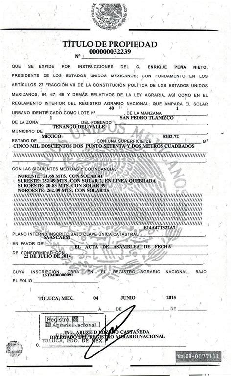 Titulo De Propiedad