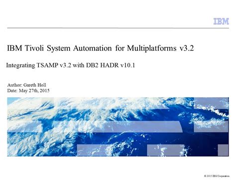 tivoli system automation for multiplatforms