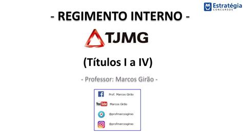 Tjmg Regimento Interno
