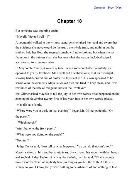 Tkam Chapter 18 Summary