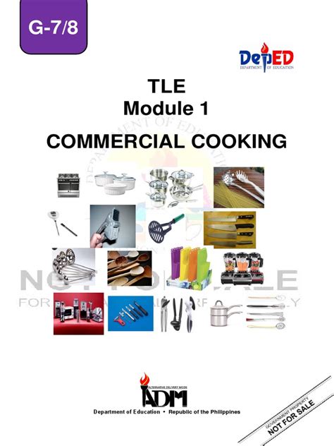 Tle Learning Modules Commercial Cooking
