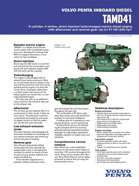 Tmd 41 Volvo Penta Engine