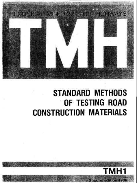 Tmh1 Method A10 B T Csir