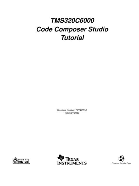 Tms320c6000 Code Composer Studio Tutorial Rev C