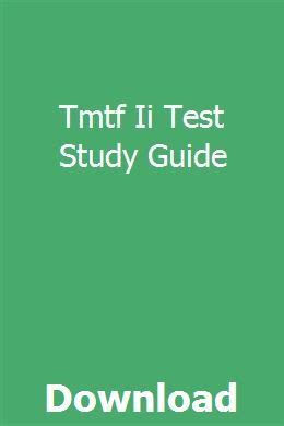Full Download Tmtf Ii Test Book 